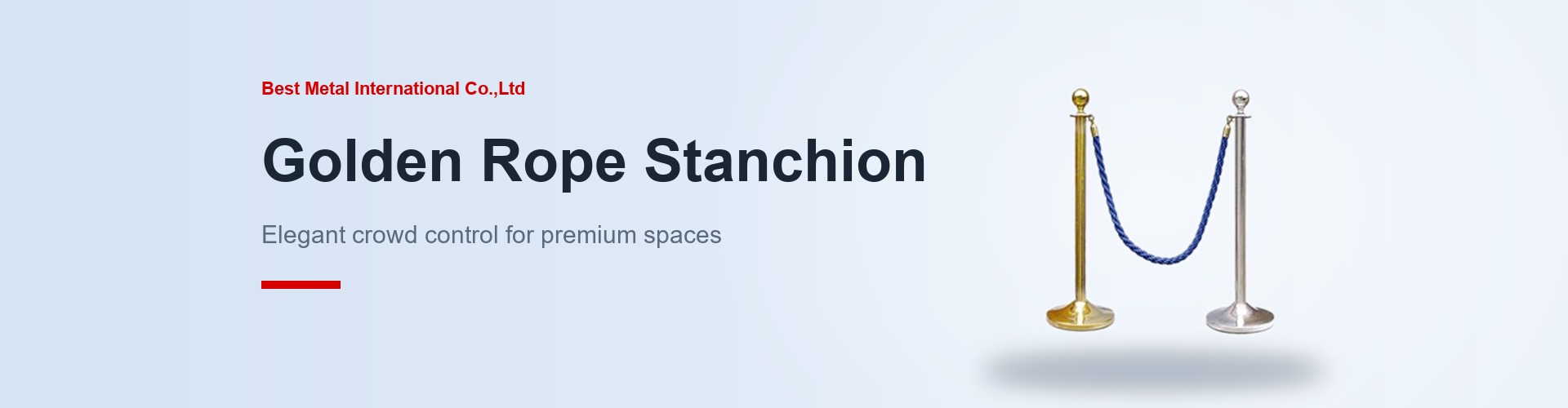 Golden Rope Stanchion