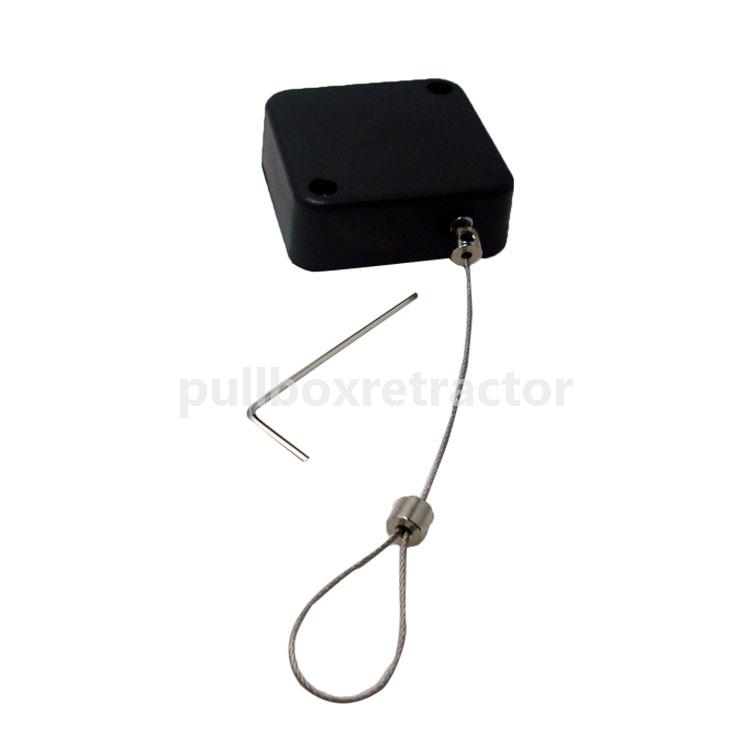 Square Retracting Multi-Purpose Security Tether With Adjustable Lasso End