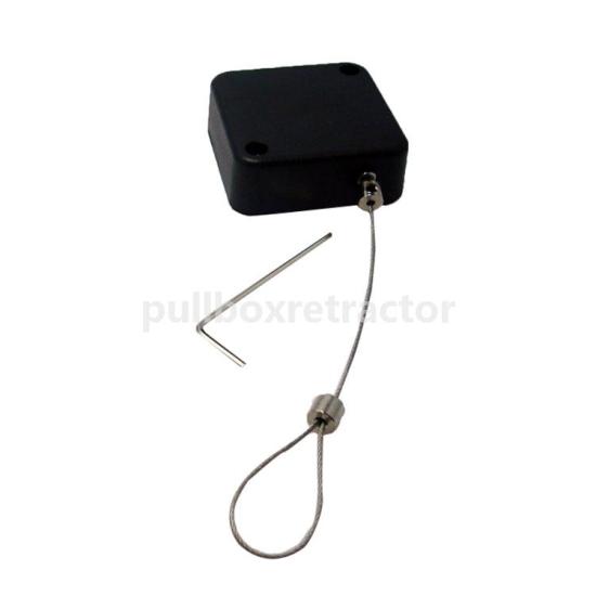 Square Retracting Multi-Purpose Security Tether With Adjustable Lasso End
