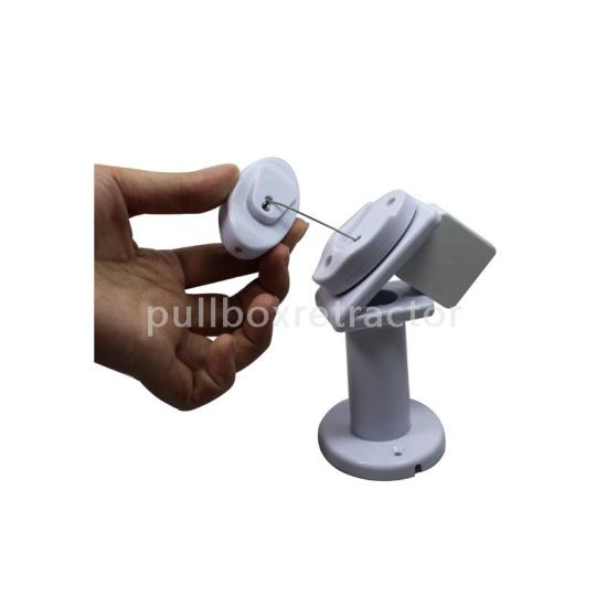 Retractable Cable Anti-theft Smartphone Display Stand - Dummy Phone Security Chain Mount for Retail Demo Counters