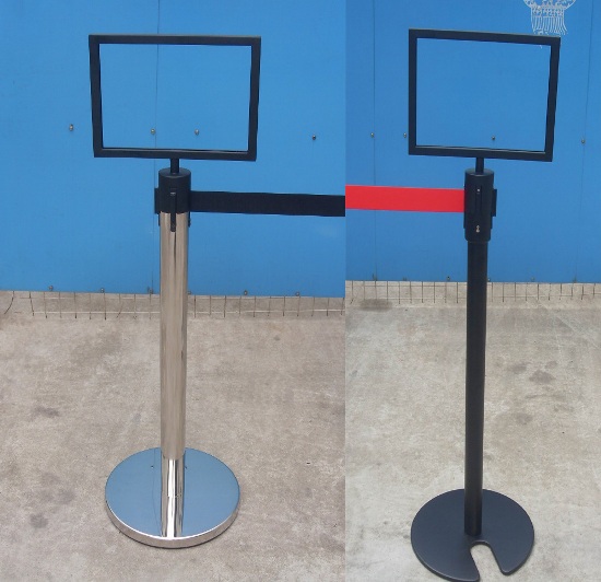 Retractable Belt Frame Sign Post