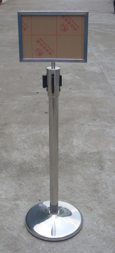 Crowd Control Post Sign Stand