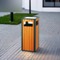 Outdoor Wooden Trashbin Recycling Trash Waste Bins1