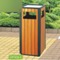 Outdoor Wooden Trashbin Recycling Trash Waste Bins3