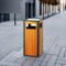 Outdoor Wooden Trashbin Recycling Trash Waste Bins4