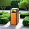Outdoor Wooden Trashbin Recycling Trash Waste Bins5