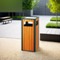 Outdoor Wooden Trashbin Recycling Trash Waste Bins6