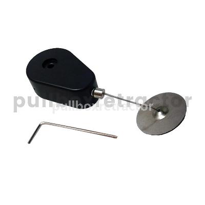 Drop-shaped Retractable Tool Lanyard Pull Reel Plus Adjustable Stainless Steel Wire Loop Coated Silicone Hose