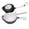 Heart Shaped ABS Box Coiled Security Tether With Square Glutinous Plate End2