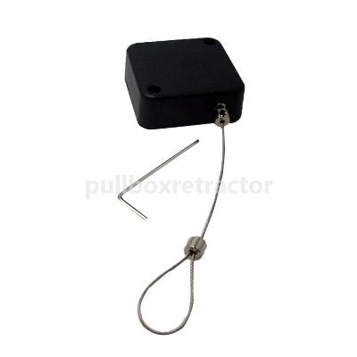 Square Retracting Multi-Purpose Security Tether With Adjustable Lasso End