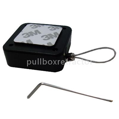 Square Shaped Anti Theft Retractable Tethers With Loop Cable End