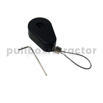 Water Drop Anti Theft Pull Box Recolier With Adjustable Lasso Loop End